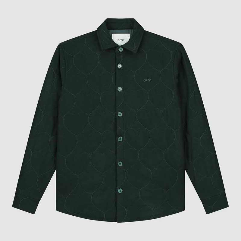 Chemise matelassée Stockton - Vert foncé