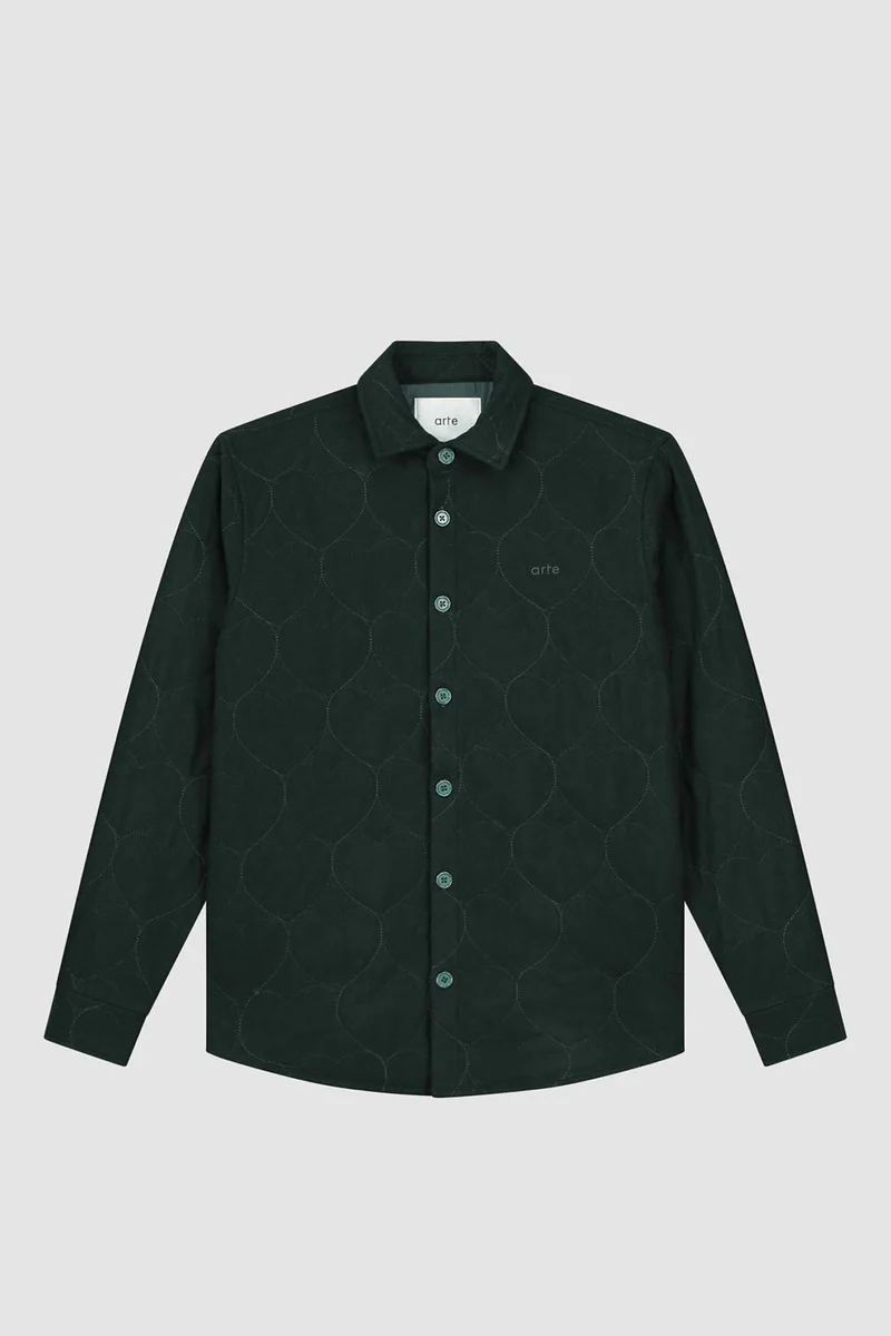 Chemise matelassée Stockton - Vert foncé