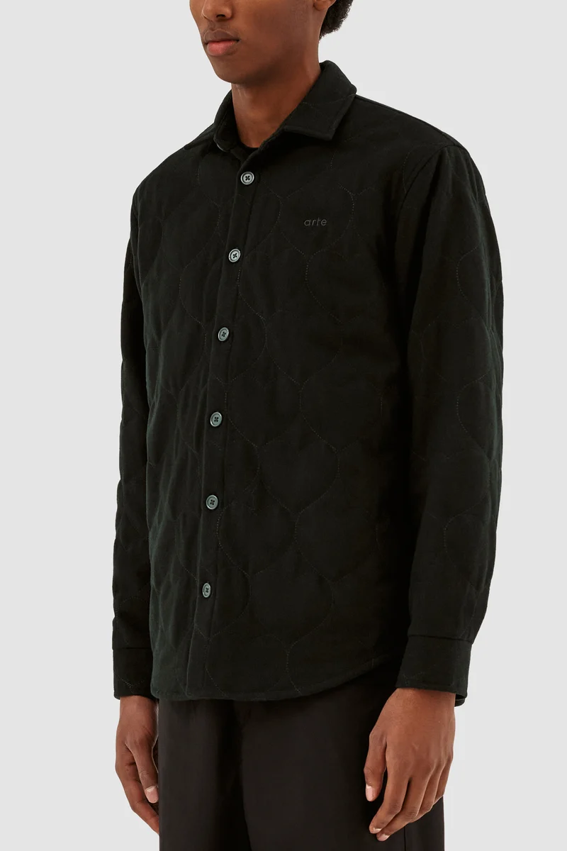 Chemise matelassée Stockton - Noir