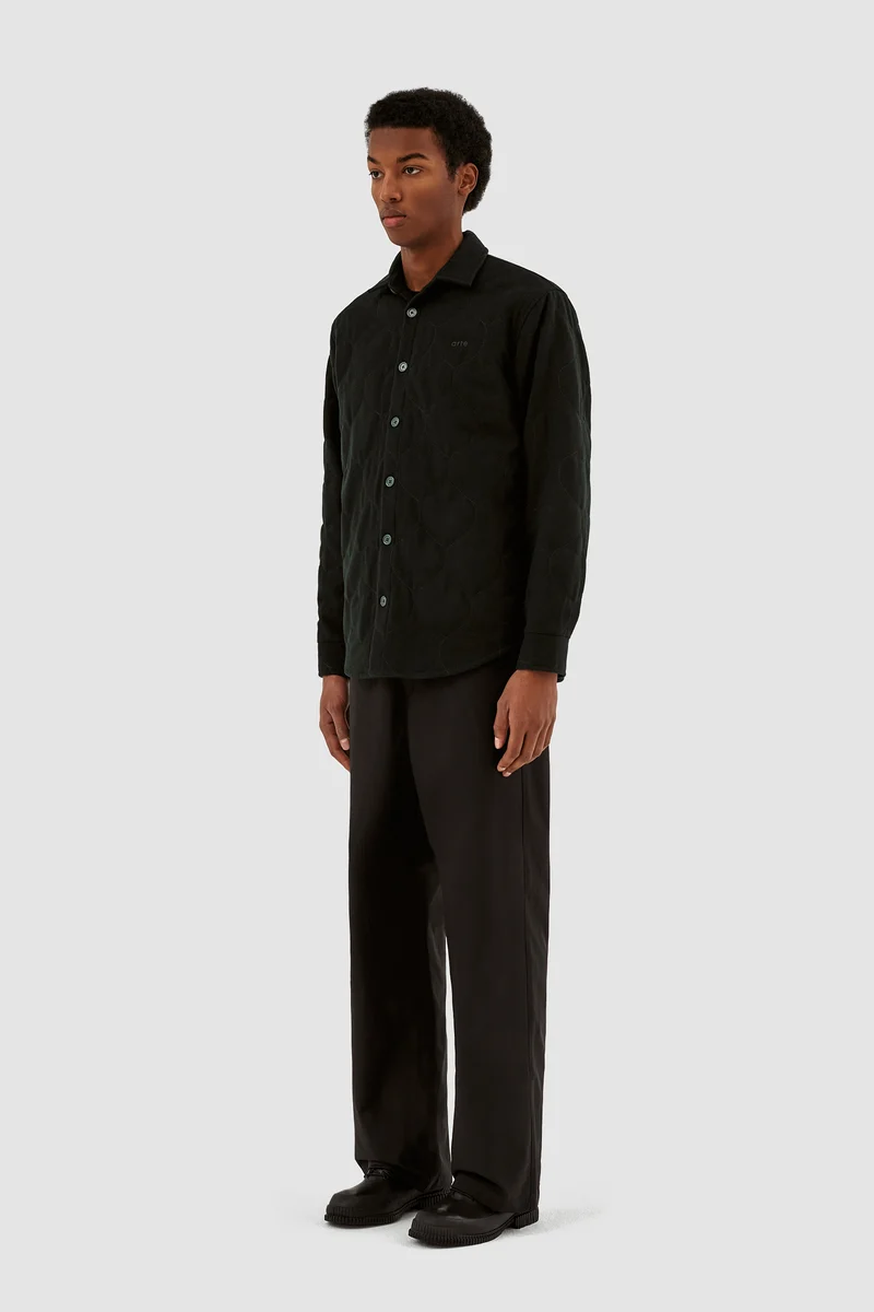 Chemise matelassée Stockton - Noir