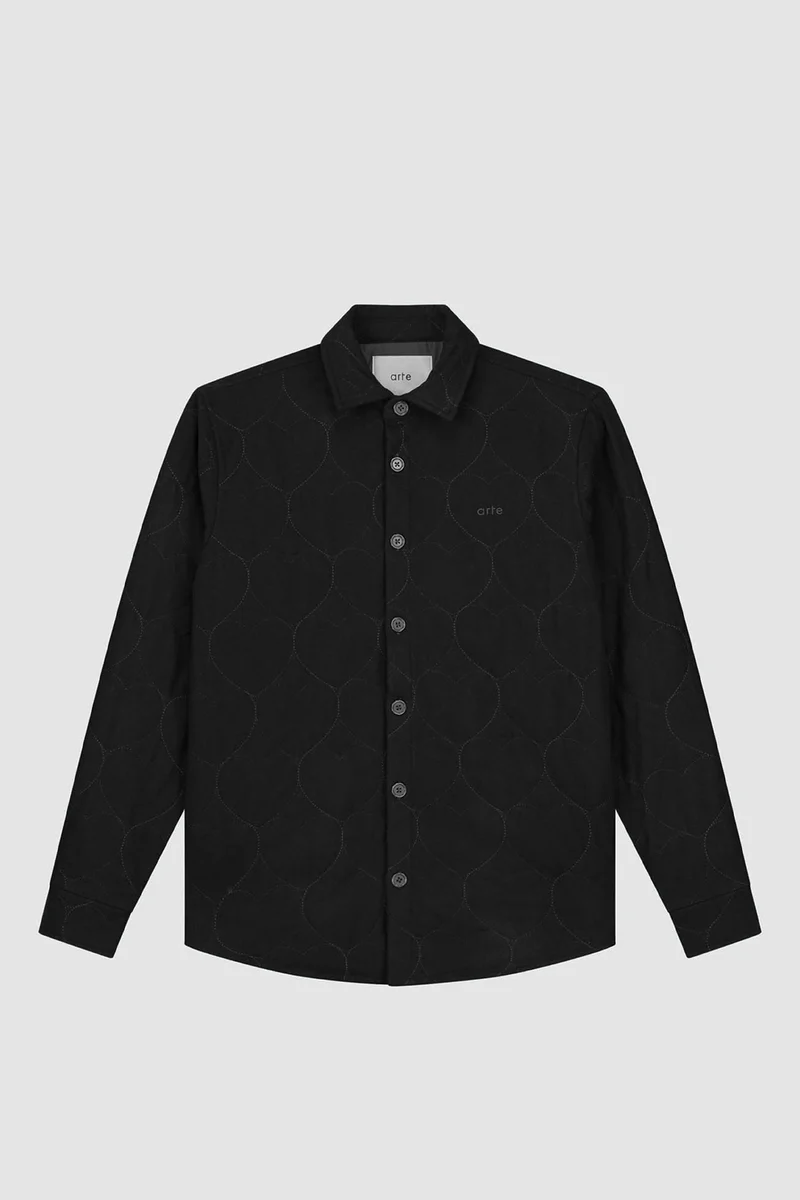 Chemise matelassée Stockton - Noir
