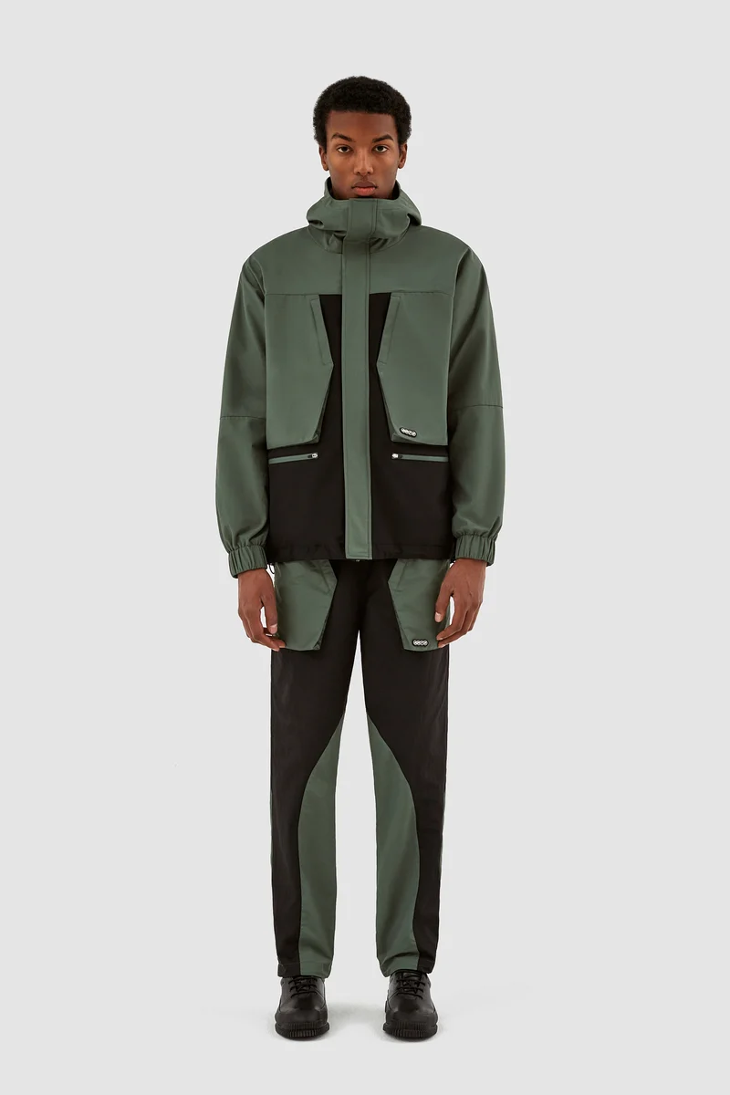Veste contrastée Jake - Noir/vert