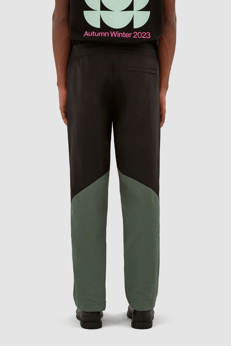 Pantalon contrasté Jake - noir/vert