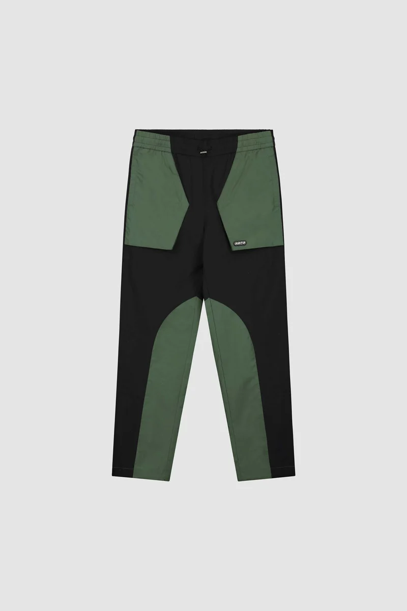 Pantalon contrasté Jake - noir/vert