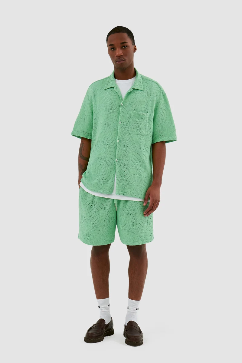 Chemise en crochet Stan - Vert