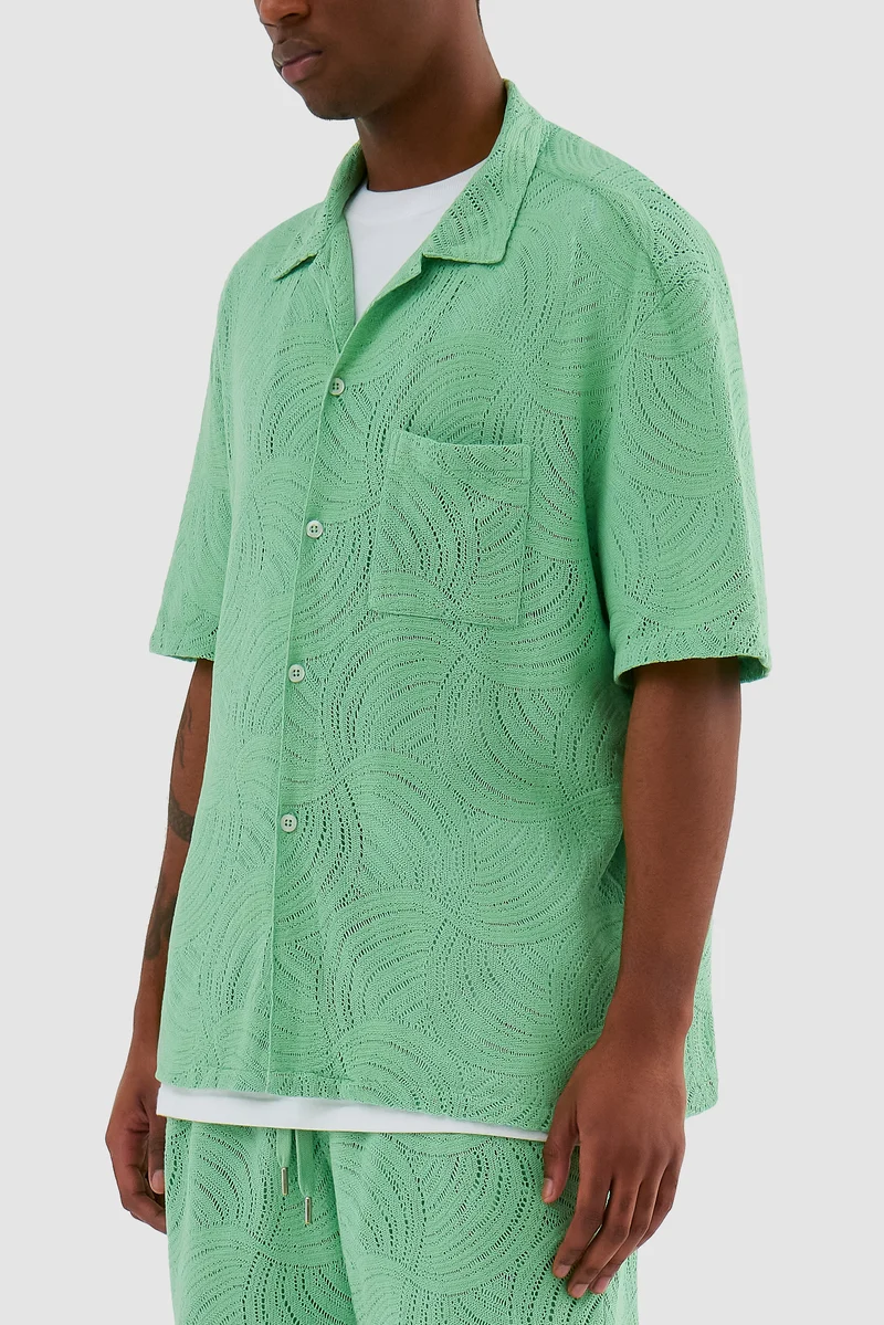 Chemise en crochet Stan - Vert