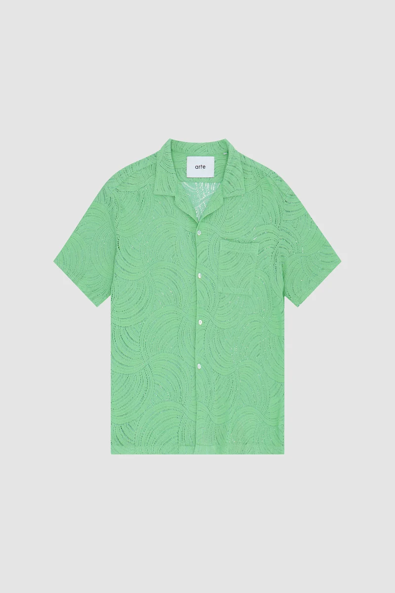 Chemise en crochet Stan - Vert