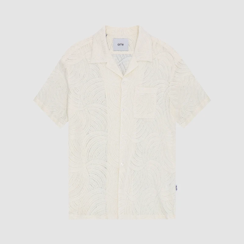 Chemise en crochet Stan - Crème