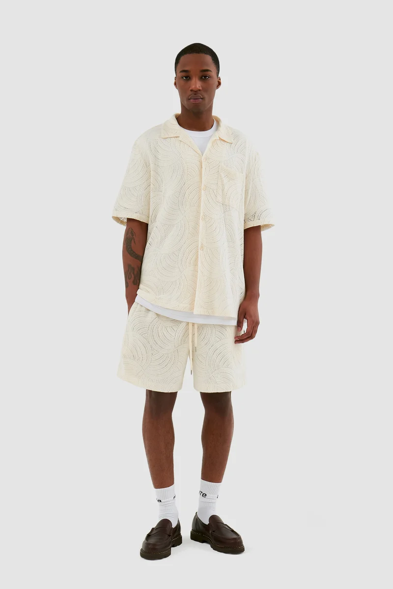 Chemise en crochet Stan - Crème