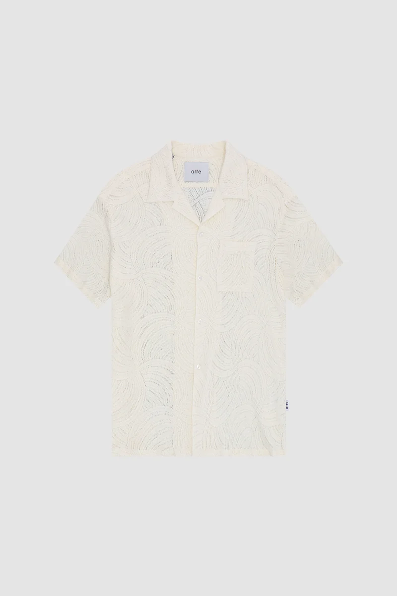 Chemise en crochet Stan - Crème