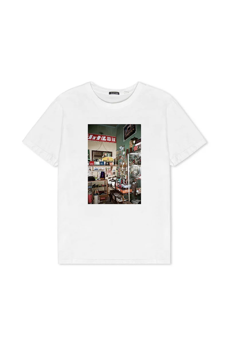 T-Shirt blanc délavé Takayama