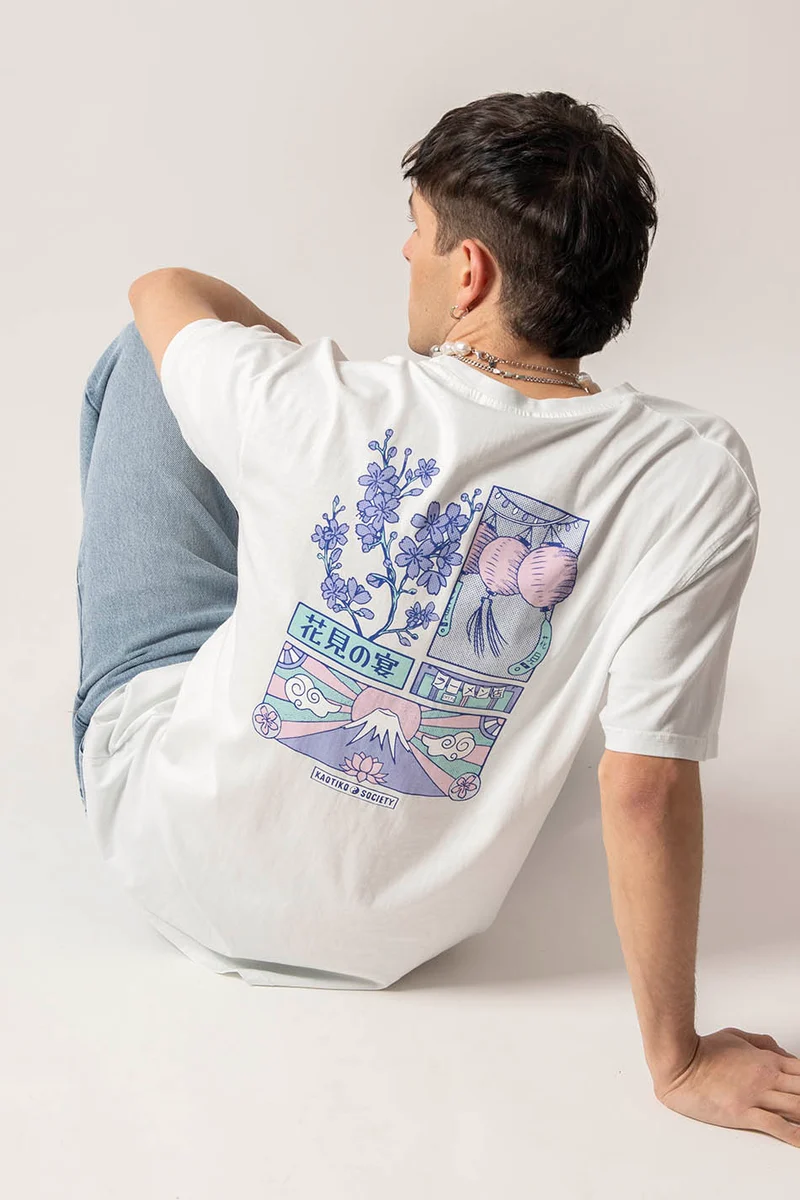 T-shirt Tokyo Cement rose délavé