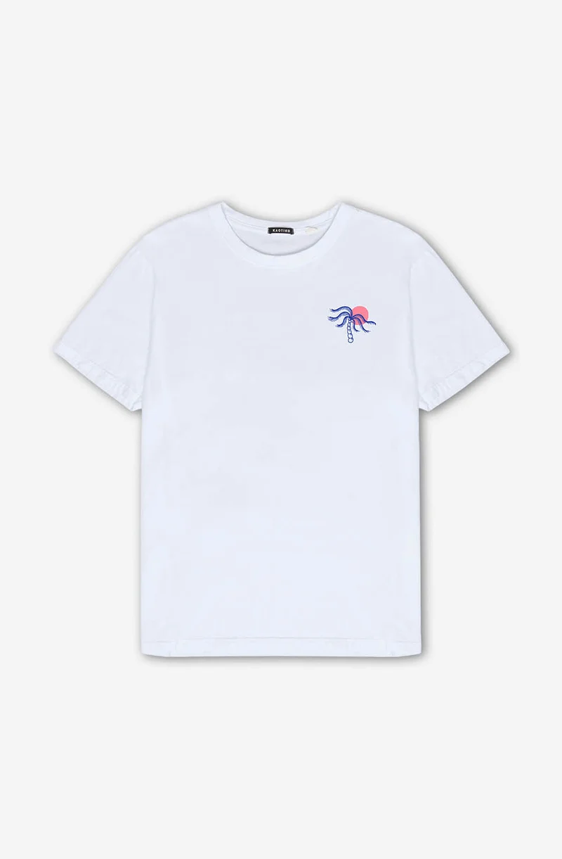 T-shirt Washed Serving Good White