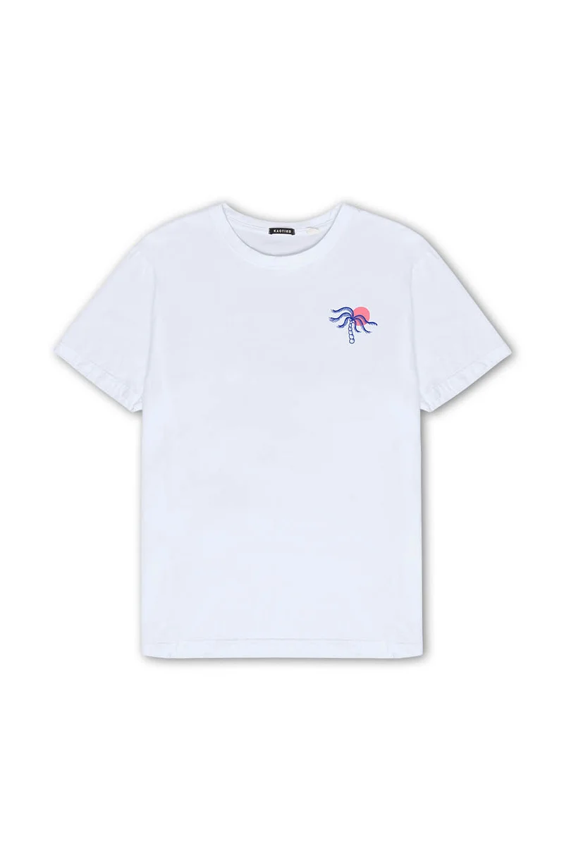 T-shirt Washed Serving Good White