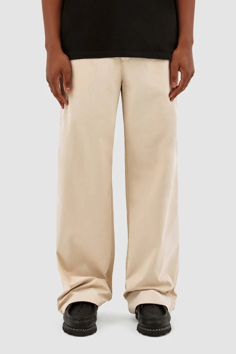 Pantalon à cordon de serrage Peter - Crème