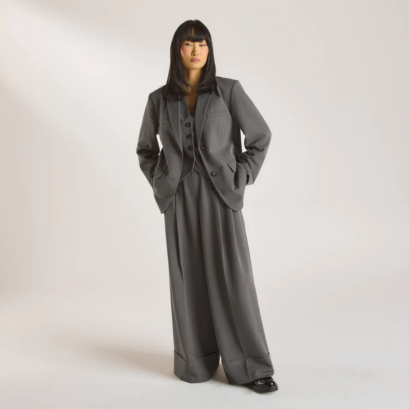 Blazer Oversize - Charbon