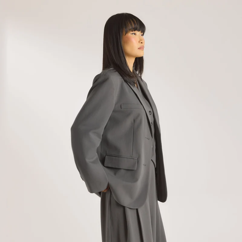 Blazer Oversize - Charbon