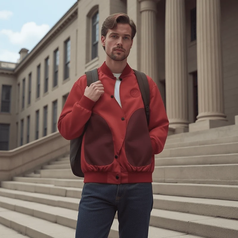 Veste Universitaire Rouge