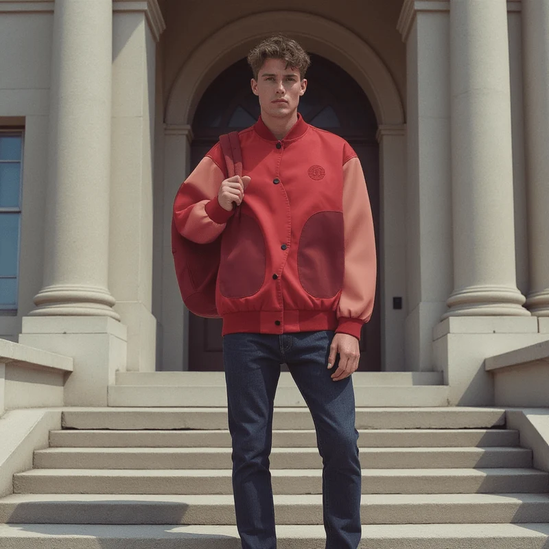 Veste Universitaire Rouge