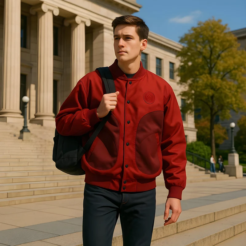 Veste Universitaire Rouge