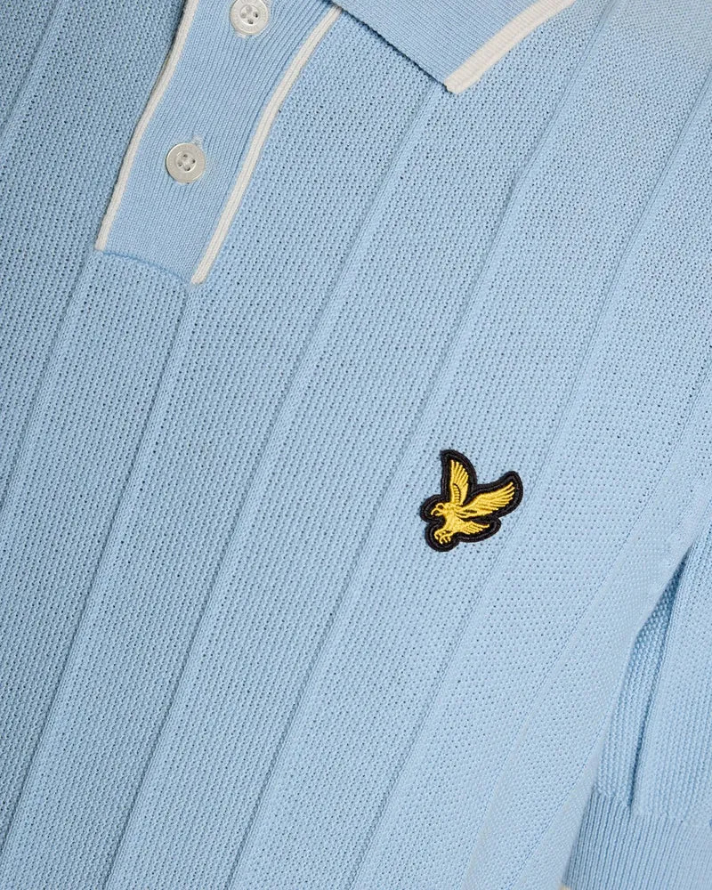 Tipped Pique Knitted Polo Shirt
