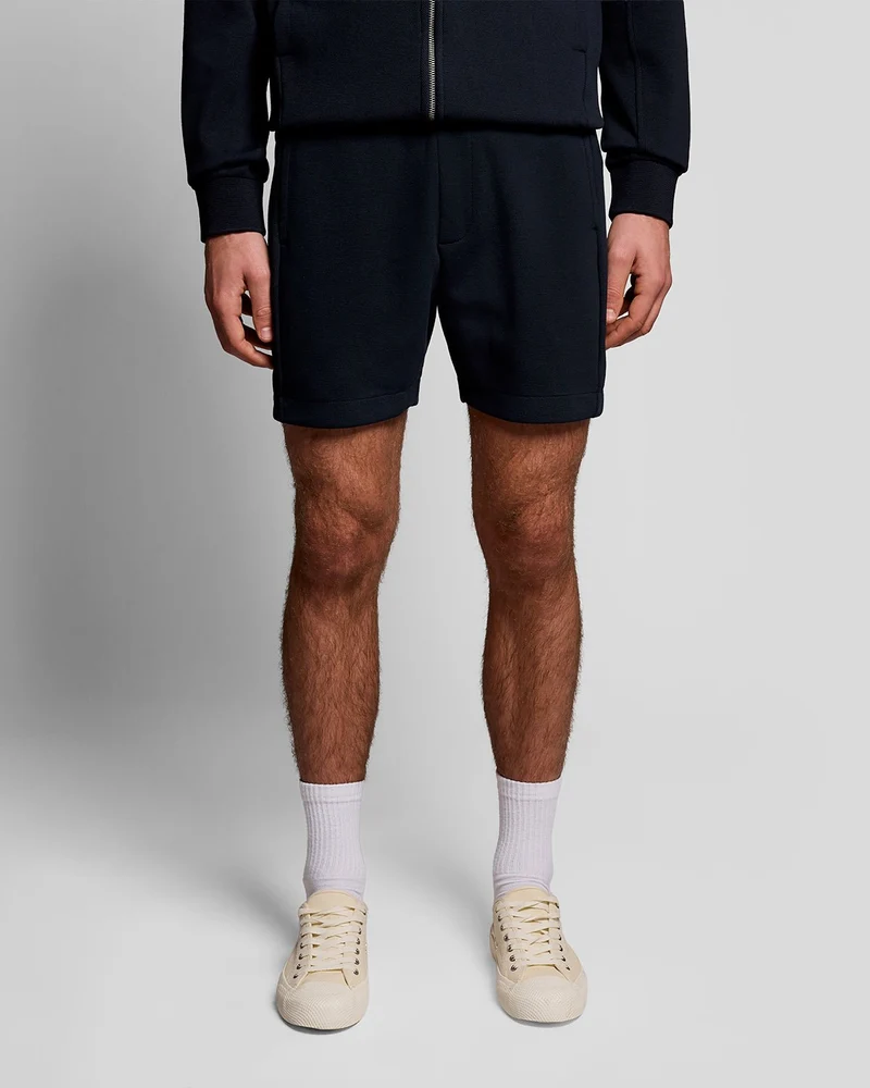 Cotton Blend Track Sweat Shorts