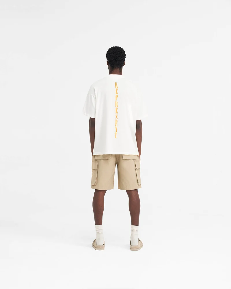 Baggy Cotton Cargo Short - Sandstone