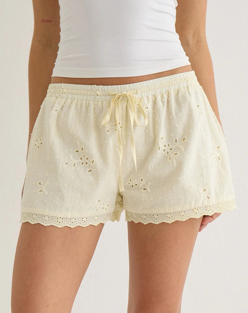 Shorty Judy en broderie Lemon