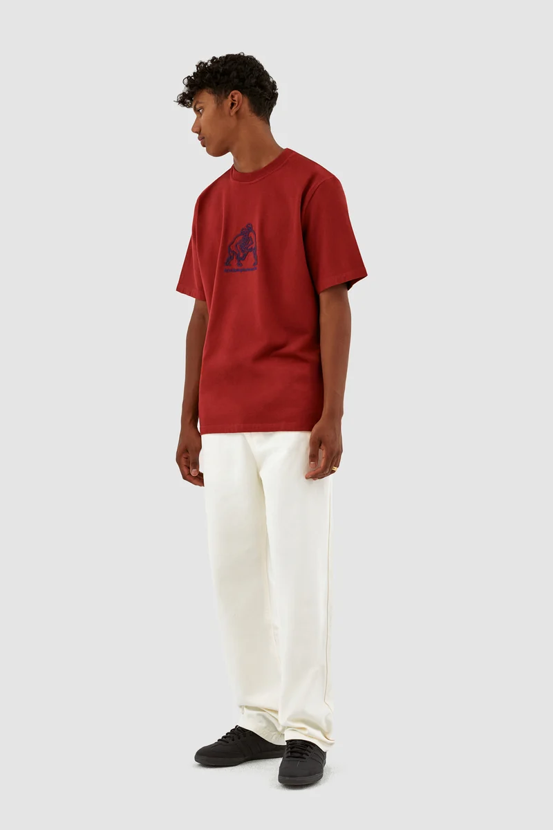 Teo Fighter Front T-shirt - Bordeaux