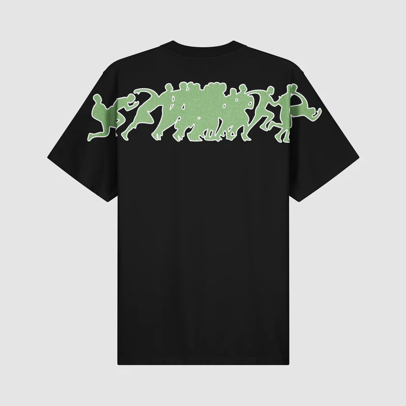 Teo Back T-shirt Multi Runner - Noir