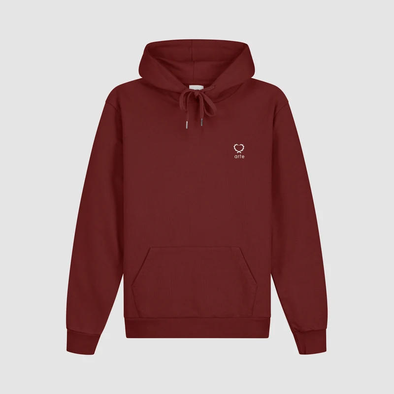 Sweat à capuche Hank Small Heart - Bordeaux