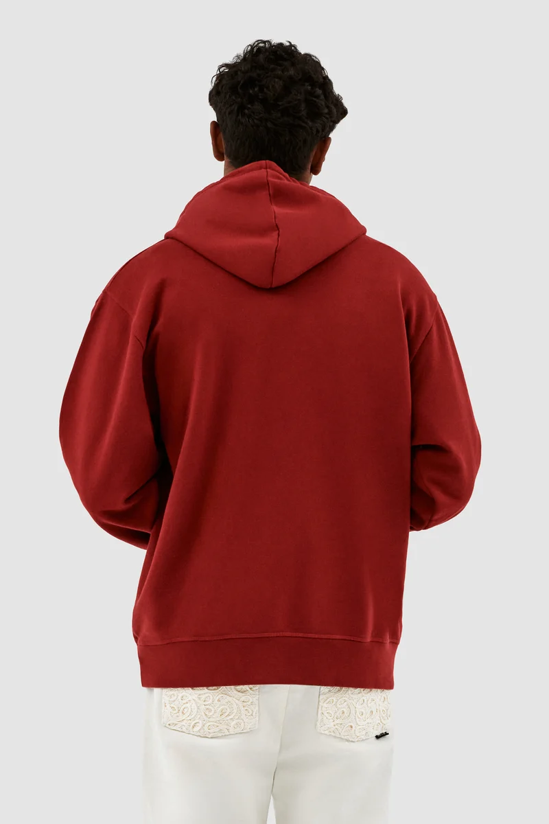 Sweat à capuche Hank Small Heart - Bordeaux