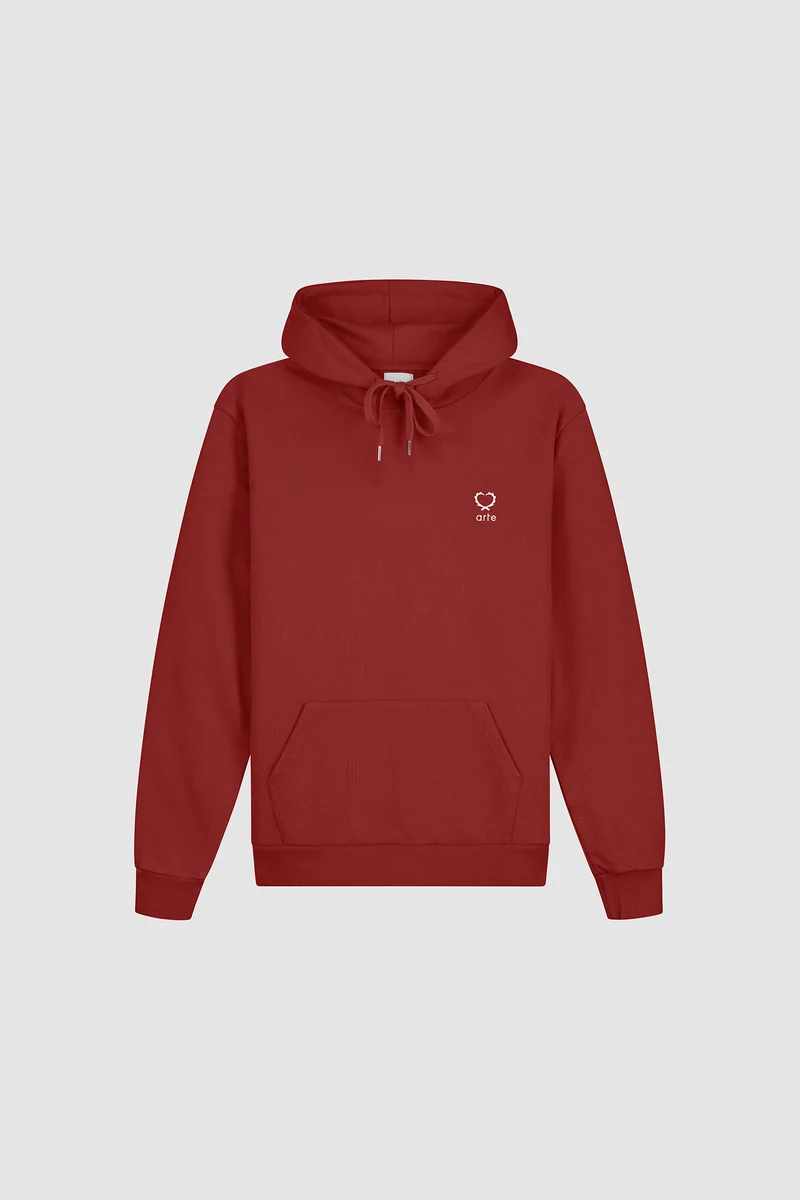 Sweat à capuche Hank Small Heart - Bordeaux