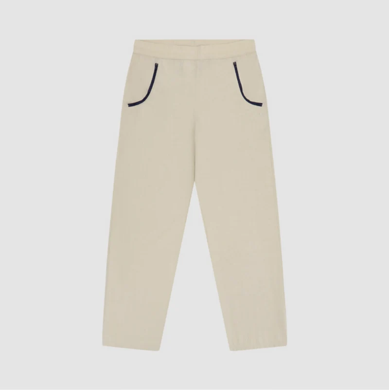 Pantalon à poches Jesse - Crème/Marine