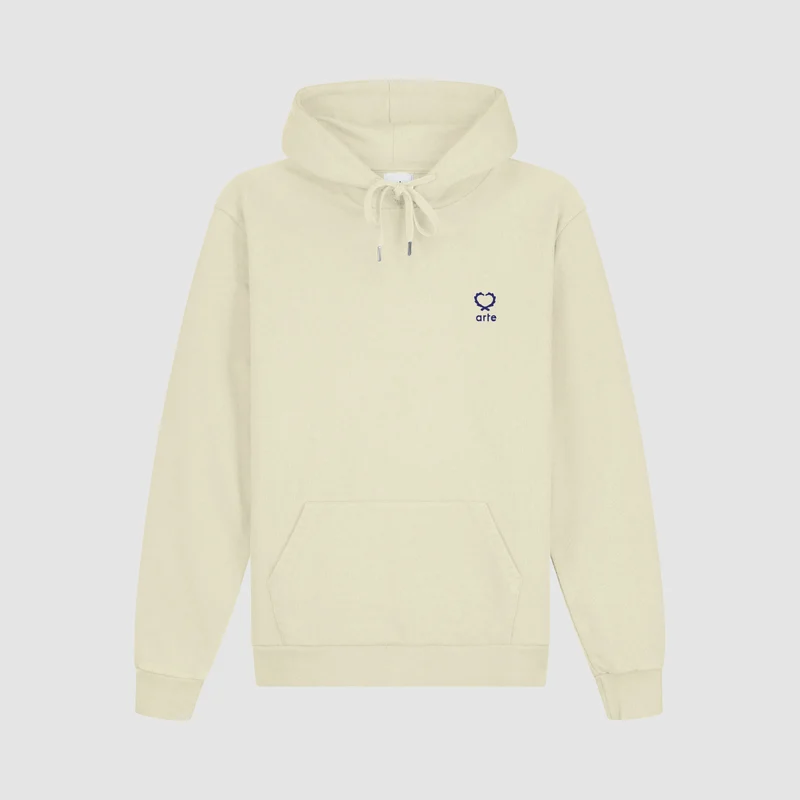 Sweat à capuche Hank Small Heart - Crème
