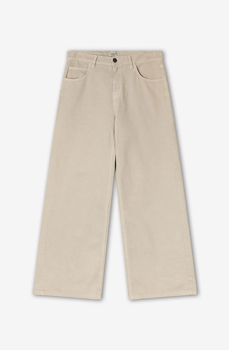 Pantalon baggy oversize en pierre
