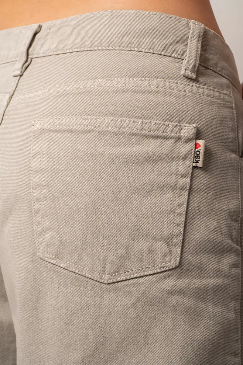 Pantalon baggy oversize en pierre