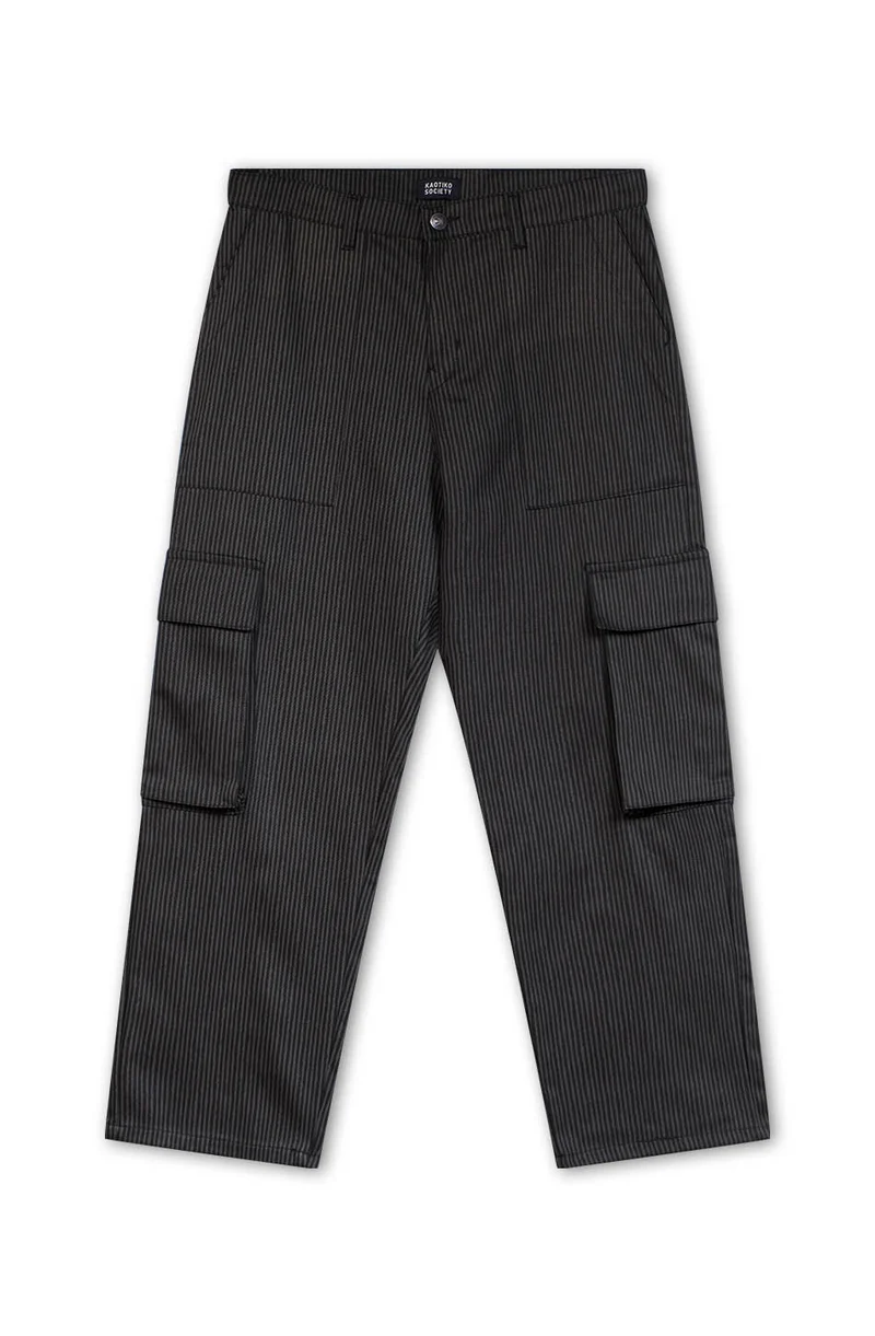 Pantalon Cargo Stripes Green / Black