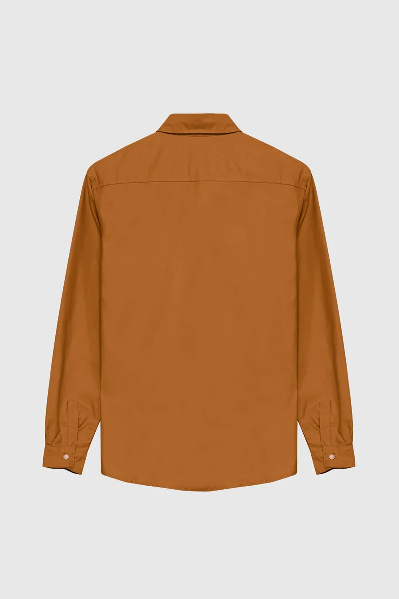 Chemise Washed Roger Mustard