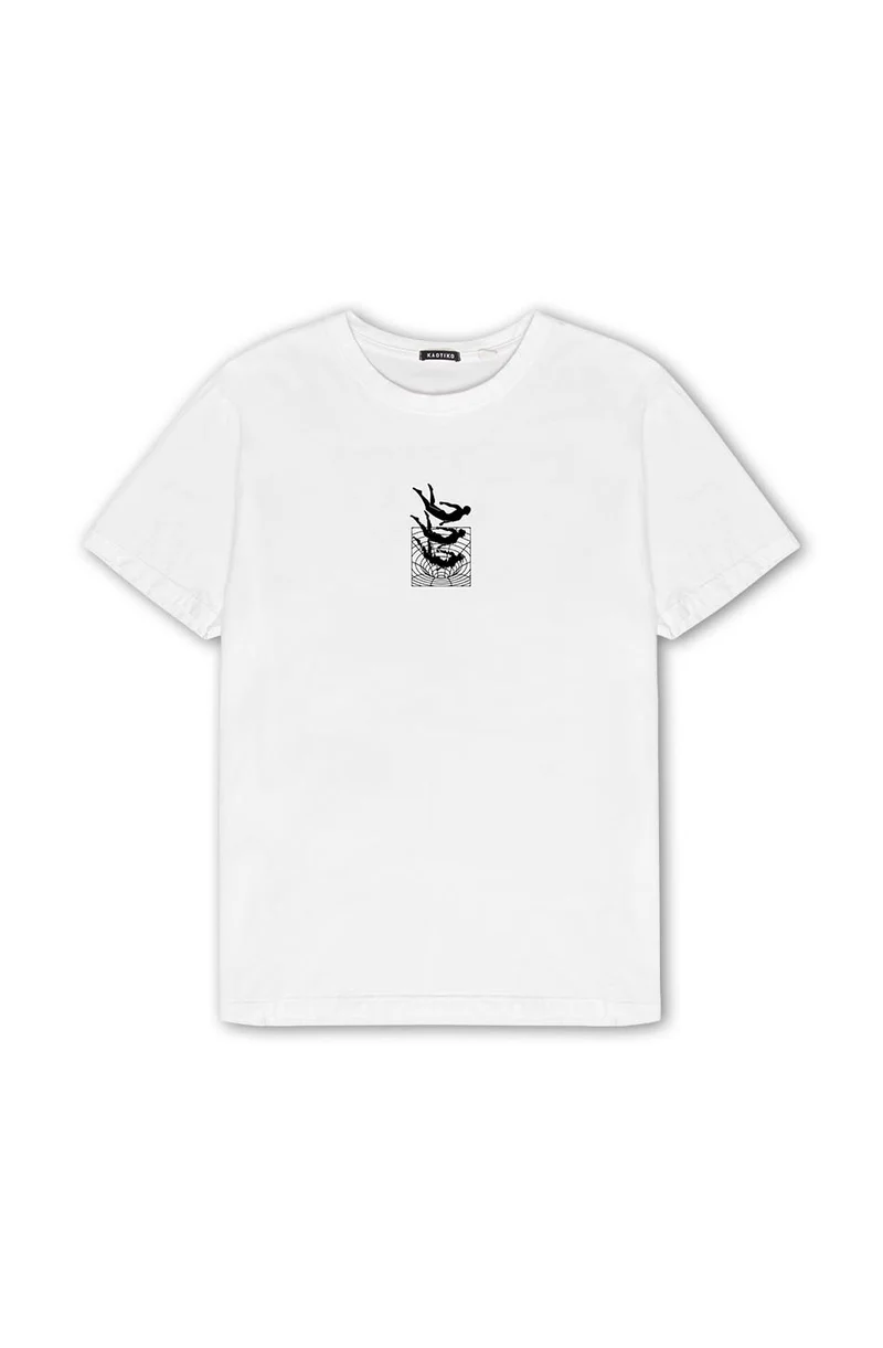 Tee-shirt Washed Cosmic Order White