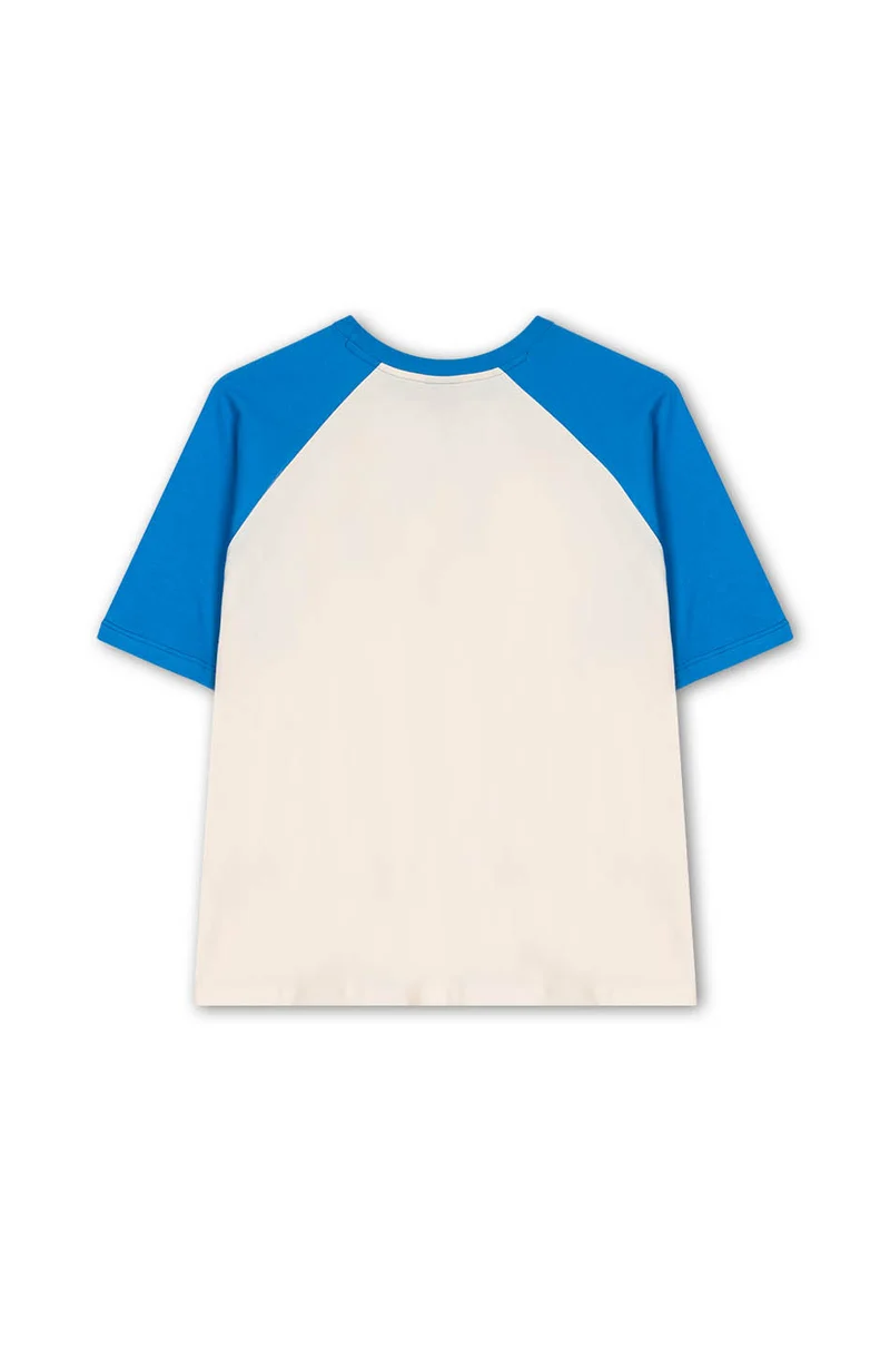 T-shirt Rang Piero Ivoire/Royal