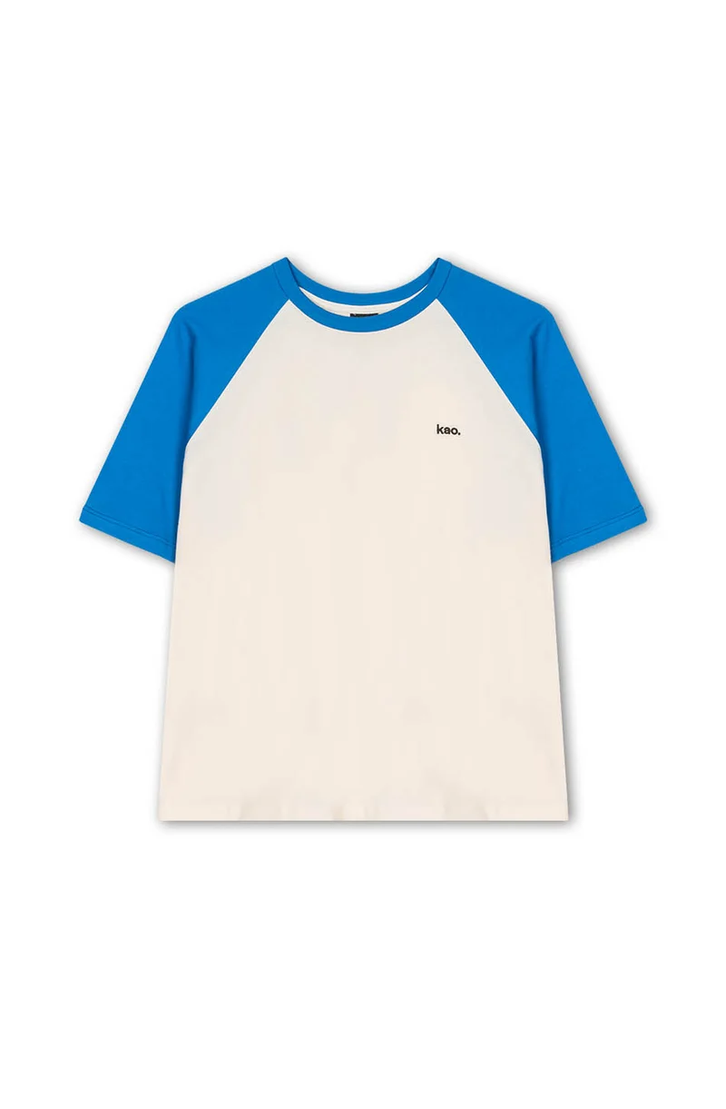 T-shirt Rang Piero Ivoire/Royal