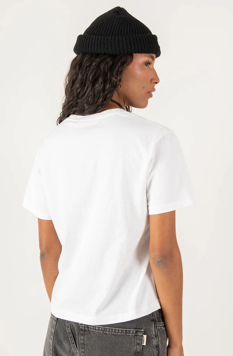 Washed Punk Angel White T-shirt