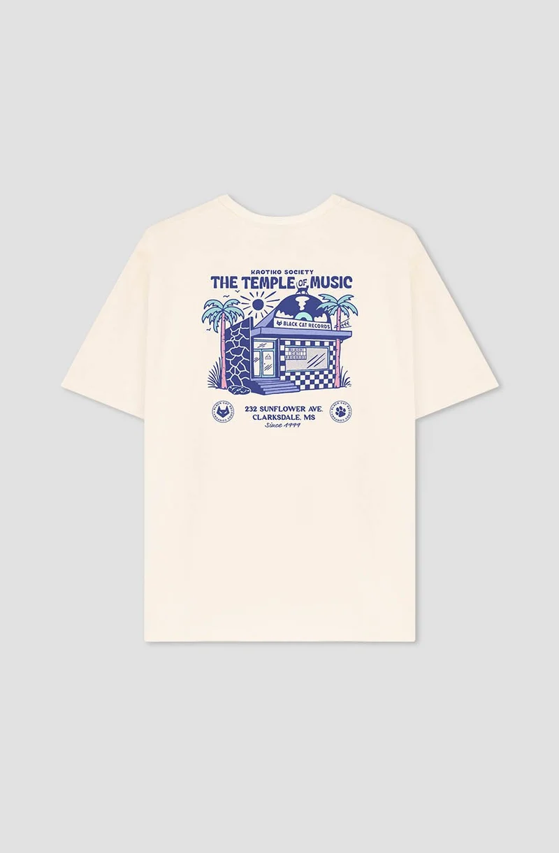 T-shirt Tabac Le Temple De La Musique En Coton Bio