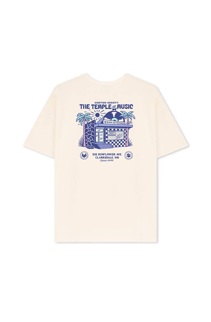 T-shirt Tabac Le Temple De La Musique En Coton Bio