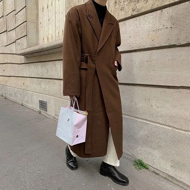 Manteau Long Homme Laine