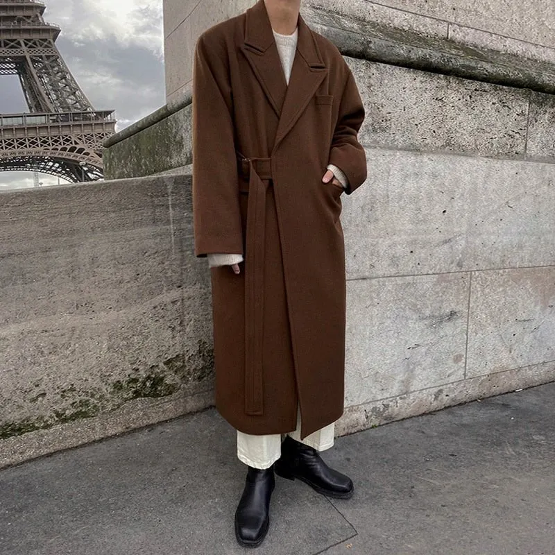 Manteau Long Homme Laine