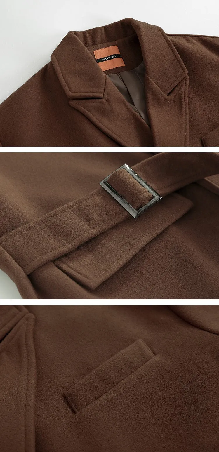 Manteau Long Homme Laine