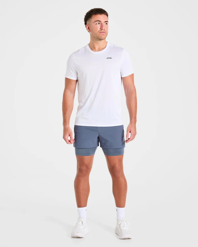 Signature 2 in 1 Shorts - Steel Bleu
