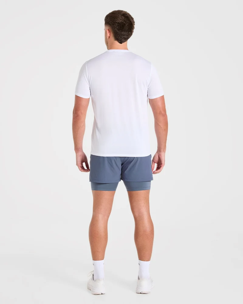 Signature 2 in 1 Shorts - Steel Bleu
